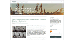 Desktop Screenshot of nebraskadebtbankruptcyblog.com